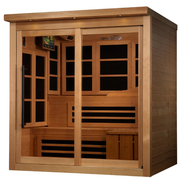 Monaco Limited Edition PureTech™ Near Zero 6 Person Indoor Infrared Sauna with 15" LCD Screen