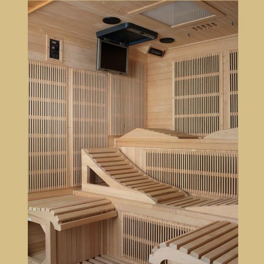 Monaco PureTech™ Near Zero EMF 6 Person Indoor Infrared Sauna with 15” LCD Screen