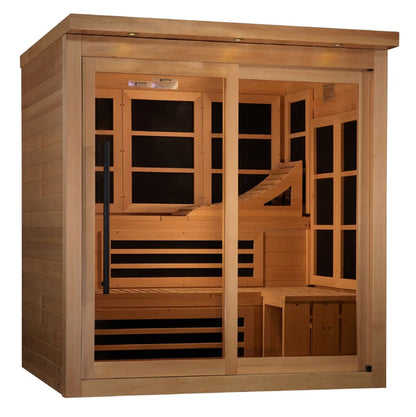 Monaco Limited Edition PureTech™ Near Zero 6 Person Indoor Infrared Sauna with 15" LCD Screen