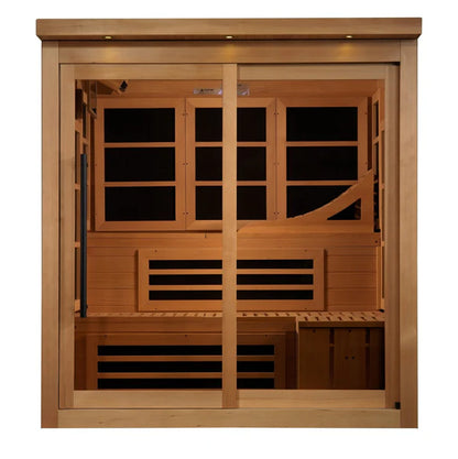 Monaco Limited Edition PureTech™ Near Zero 6 Person Indoor Infrared Sauna with 15" LCD Screen