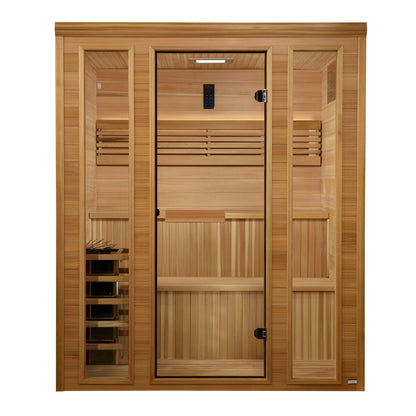 2025 Engelberg Edition 6 Person Indoor Traditional Sauna - Pacific Premium Clear Cedar