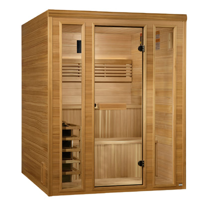 2025 Engelberg Edition 6 Person Indoor Traditional Sauna - Pacific Premium Clear Cedar