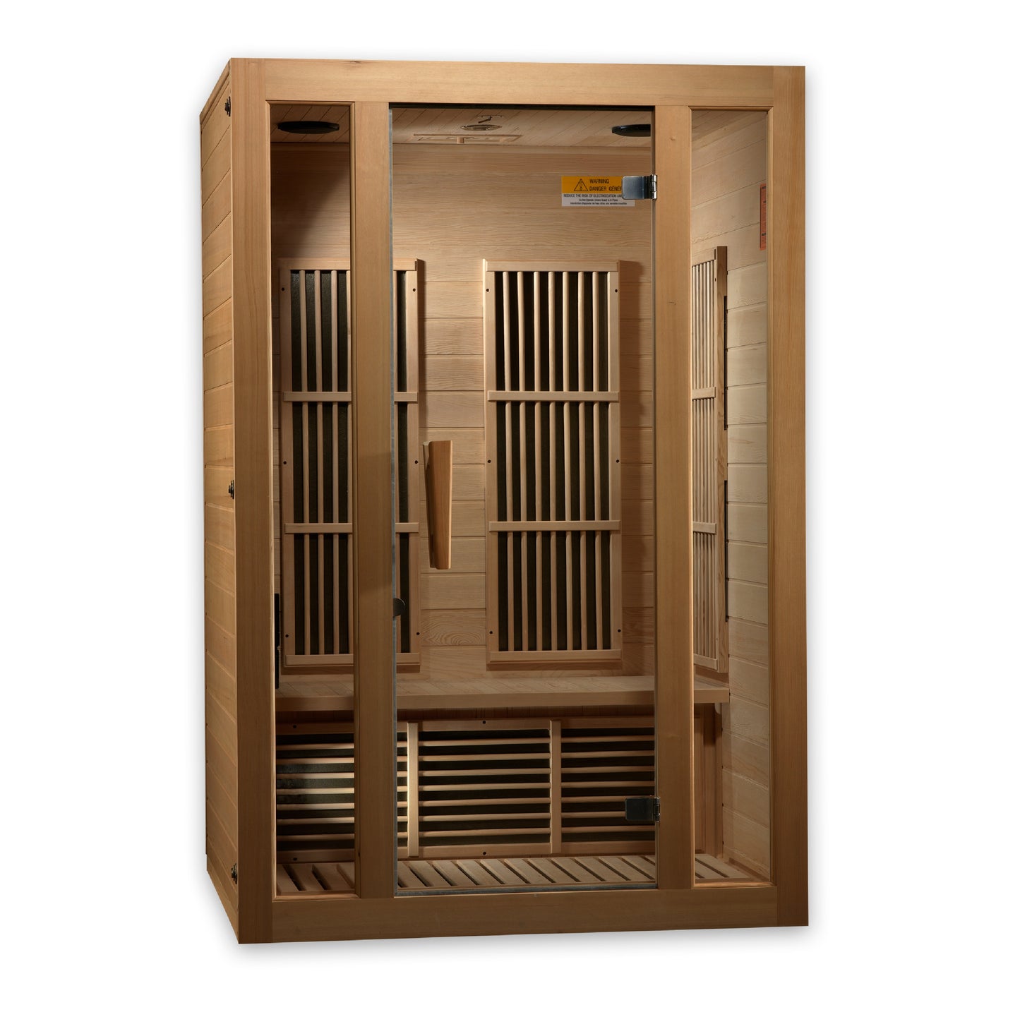 Maxxus Seattle 2 Person Indoor Near Zero EMF FAR Infrared Sauna - Canadian Hemlock