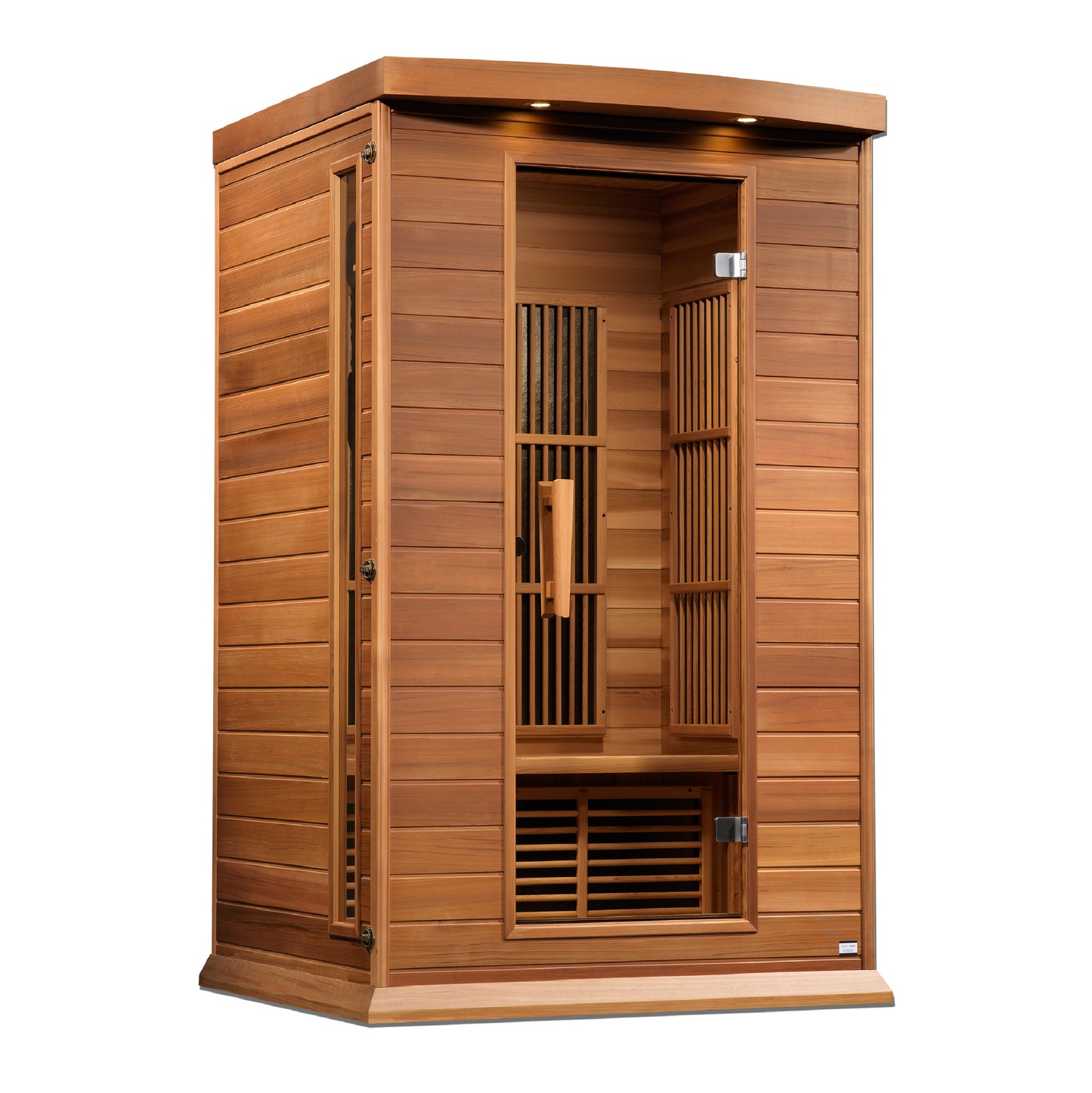 Maxxus 2 Person Indoor Near Zero EMF FAR Infrared Sauna - Canadian Red Cedar