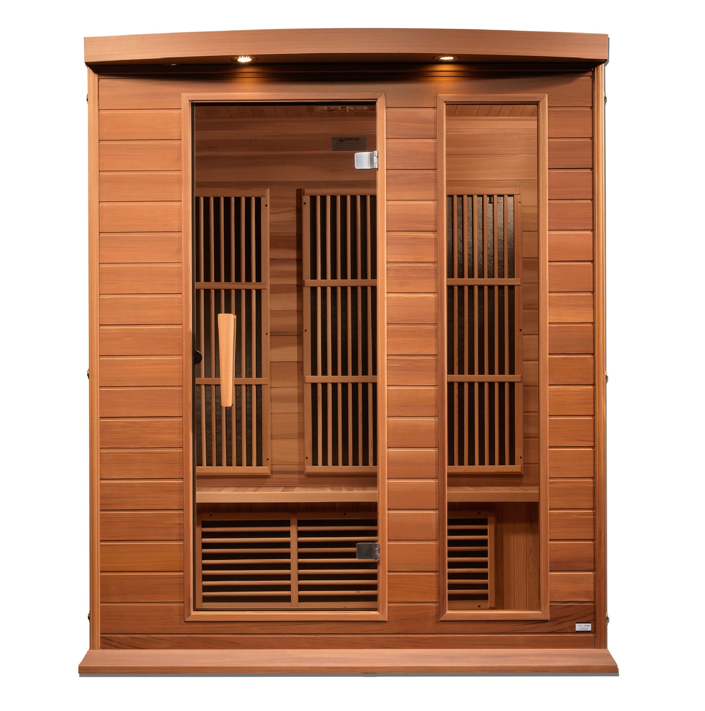 Maxxus 3 Person Indoor Near Zero EMF FAR Infrared Sauna - Canadian Red Cedar