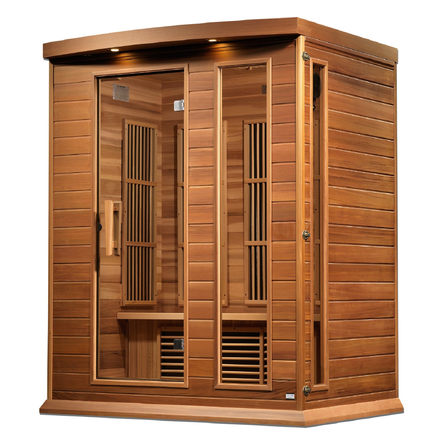 Maxxus 3 Person Indoor Near Zero EMF FAR Infrared Sauna - Canadian Red Cedar