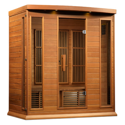 Maxxus 4 Person Indoor Near Zero EMF FAR Infrared Sauna - Canadian Red Cedar