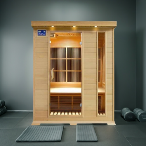 Aspen 3 Person Indoor Infrared Hemlock Sauna