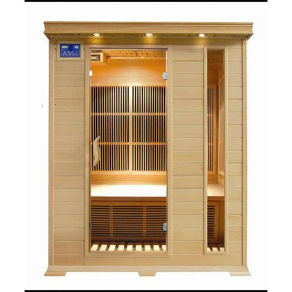 Aspen 3 Person Indoor Infrared Hemlock Sauna