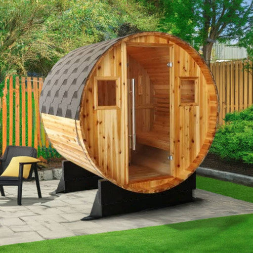 Aurora 2-4 Person Outdoor Traditional Barrel Sauna