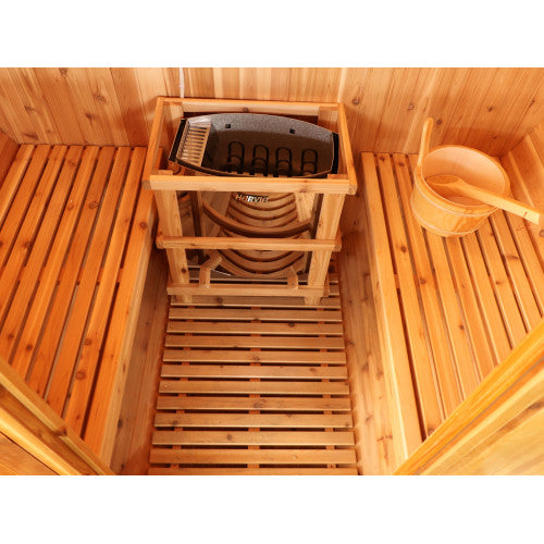 Aurora 2-4 Person Outdoor Traditional Barrel Sauna