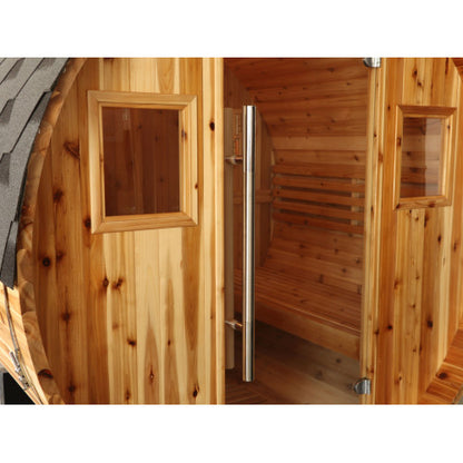 Aurora 2-4 Person Outdoor Traditional Barrel Sauna