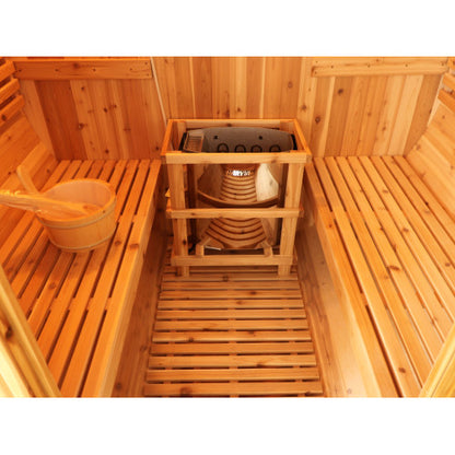 Aurora 2-4 Person Outdoor Traditional Barrel Sauna