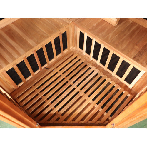 Bristol Bay 4 Person Corner Indoor Infrared Cedar Sauna