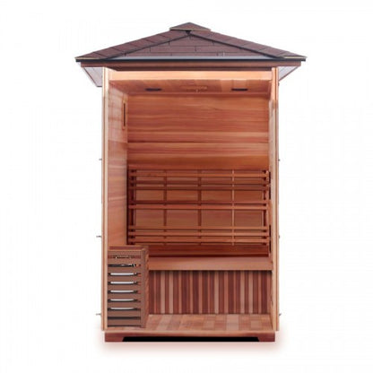 Bristow 2 Person Outdoor Traditional Hemlock Sauna With Window