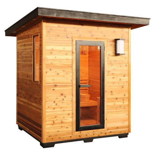 Denali 4 Person Outdoor Contemporary Traditional Sauna