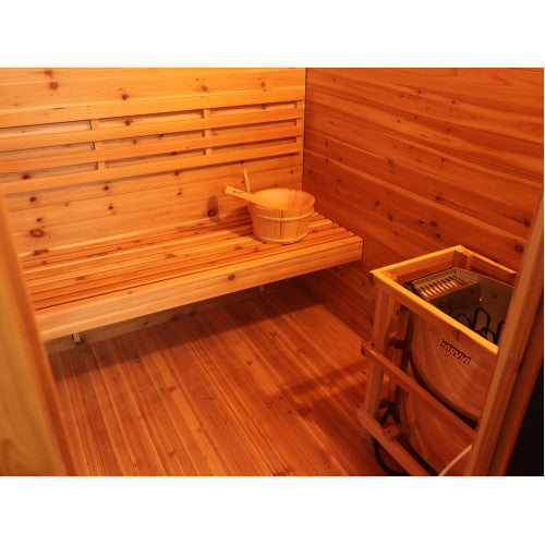 Denali 4 Person Outdoor Contemporary Traditional Sauna