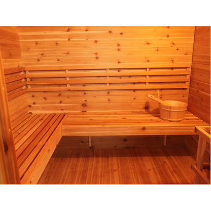 Denali 4 Person Outdoor Contemporary Traditional Sauna