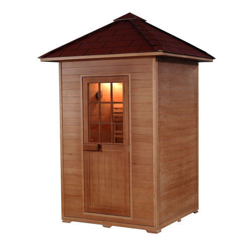 Eagle 2 Person Outdoor Traditional Hemlock Sauna