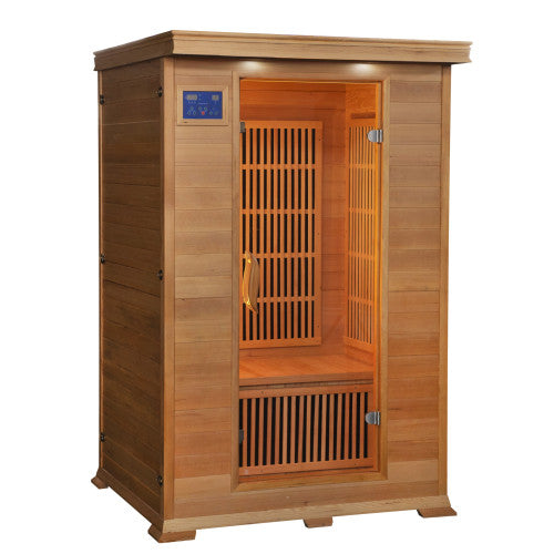 Evansport 2 Person Indoor Infrared Cedar Sauna