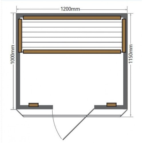 Evansport 2 Person Indoor Infrared Cedar Sauna