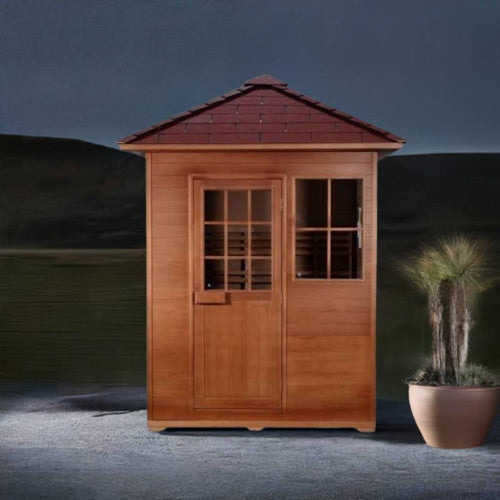 Freeport 3 Person Outdoor Traditional Hemlock Sauna