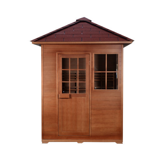 Freeport 3 Person Outdoor Traditional Hemlock Sauna