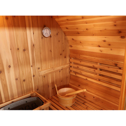 Galley 4 Person Outdoor Traditional Barrel Sauna