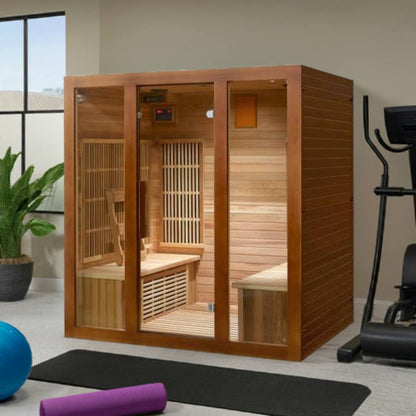 Roslyn 4 Person Indoor Infrared Cedar Sauna