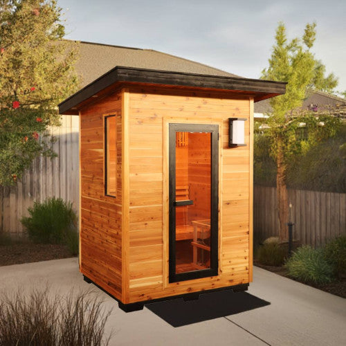 Seneca 3 Person Outdoor Contemporary Traditional Sauna