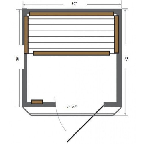 Sedona 1 Person Indoor Infrared Cedar Sauna