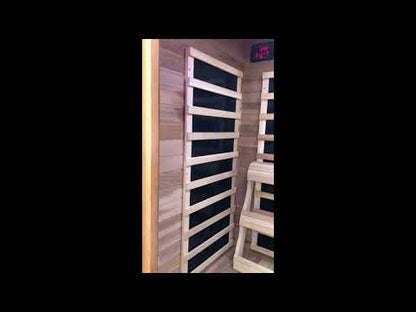 Sierra 2 Person Indoor Infrared Cedar Sauna